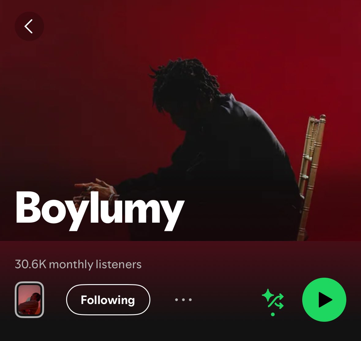 30k monthly listeners on Spotify 🎉  Keep streaming THE GUY azuri.lnk.to/TheGuy