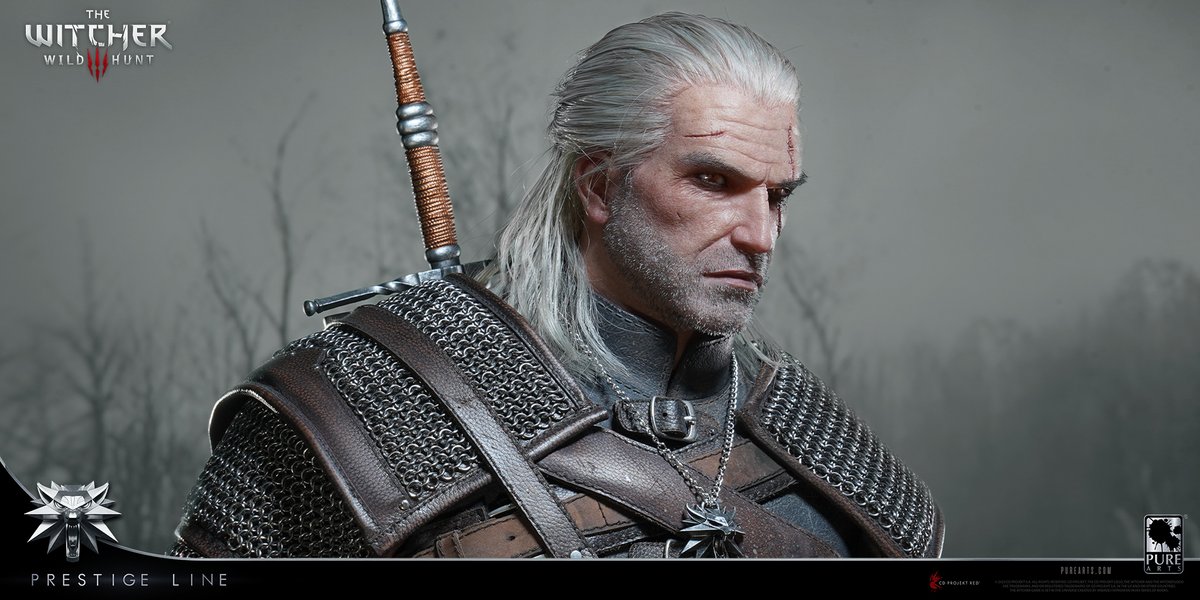 PureArtsLimited's tweet image. The ULTIMATE The Witcher 3 collectibles ⚔️
The Prestige Line - Geralt of Rivia & Ciri of Cintra 1/2 Scale Statues have real metal, leather, and individually punched hair for the most lifelike feel 😍
16-month interest-free payment plans available ➡️ ow.ly/COzc50WrUXz