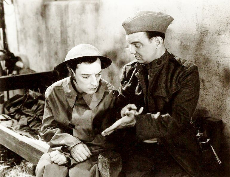 BusterKeatonSoc's tweet image. #SaturdayCaptions Caption this pic of Buster Keaton with Cliff Edwards from ‘Doughboys’, 1930.
#oldhollywood #damfino #busterkeaton