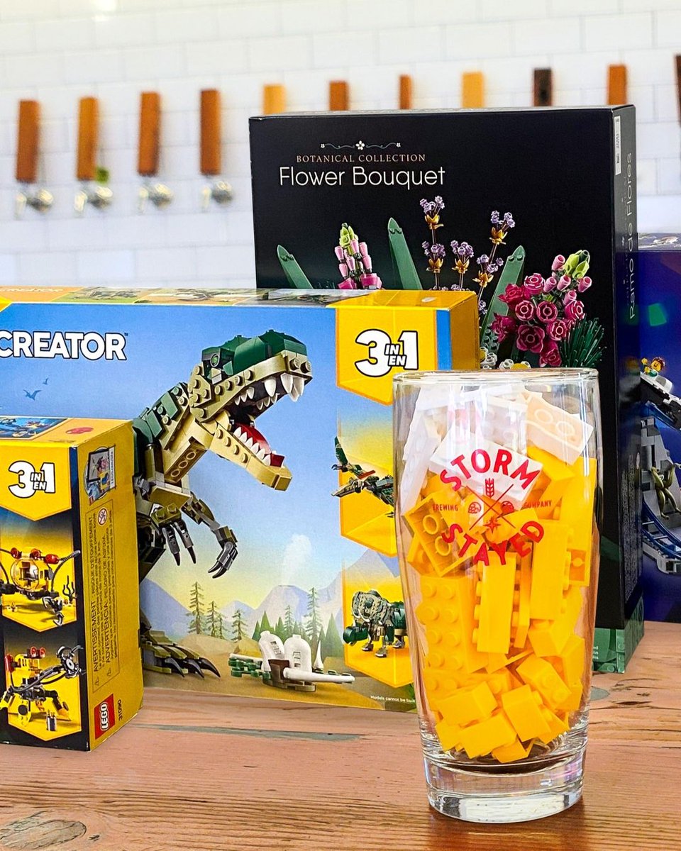 londonlibrary's tweet image. Adulting is hard. LEGO makes it better.
Come out to Bricks & Brews for a chill night of bricks, brews, and big kid energy. Bring your own set or build with what we provide. No rules. Just good times.
📆 July 22, Aug 19, Sept 23, Oct 21: 6–8pm
📍 Storm Stayed Brewing Co