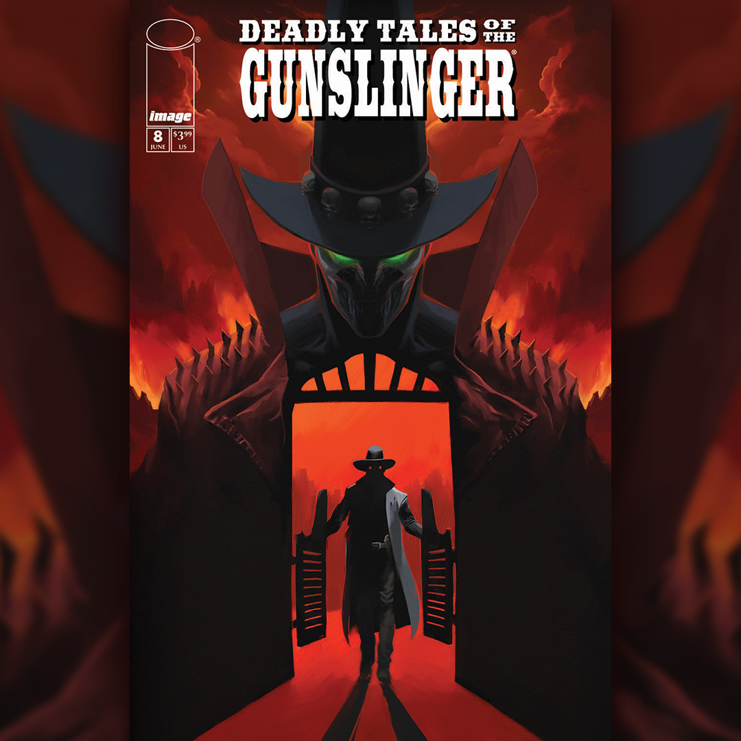 McFarlaneComics's tweet image. Cover B reveal for DEADLY TALES OF THE GUNSLINGER #8... on sale 8/13!
Gunslinger rides on through the Western frontier… but the ghosts of his past and a shadow in black aren’t far behind...
Pre-order by 7/21.
Artist: @failla_comics
#DTGS #gunslingerspawn #spawn #imagecomics…