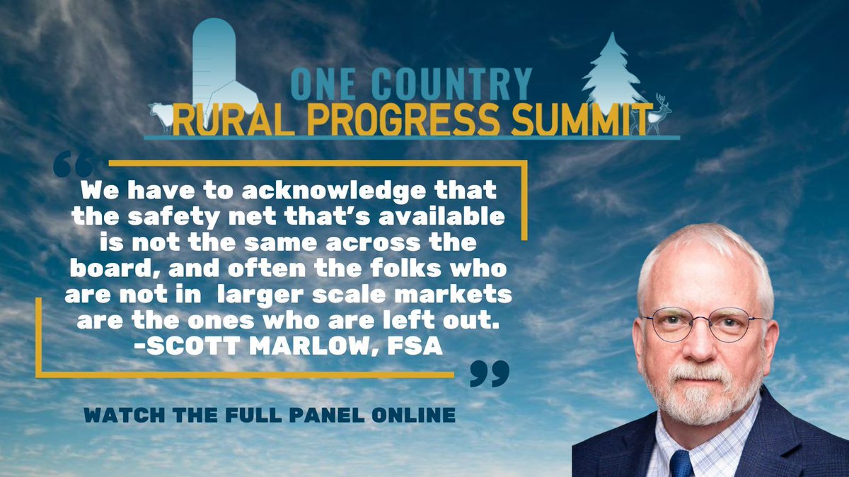 _OneCountry_'s tweet image. Former FSA Deputy Administrator Scott Marlow joined our Rural Progress Summit to discuss the policies needed in a Farm Bill and the impacts of the USDA cuts. Watch the panel discussion here: youtu.be/byKdPtWN8yk