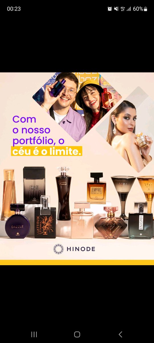 ✨ Fragrâncias que marcam presença! Descubra a linha premium Hinode e encontre o seu novo perfume favorito.
👉 Compre agora: hinode.com.br/?id_consultor=…
💳 Frete grátis + até 10x no cartão!

#SãoPaulo #Sampa #ZonaSulSP #ZonaLesteSP #RioDeJaneiro #MinasGerais #RecifePernambuco
