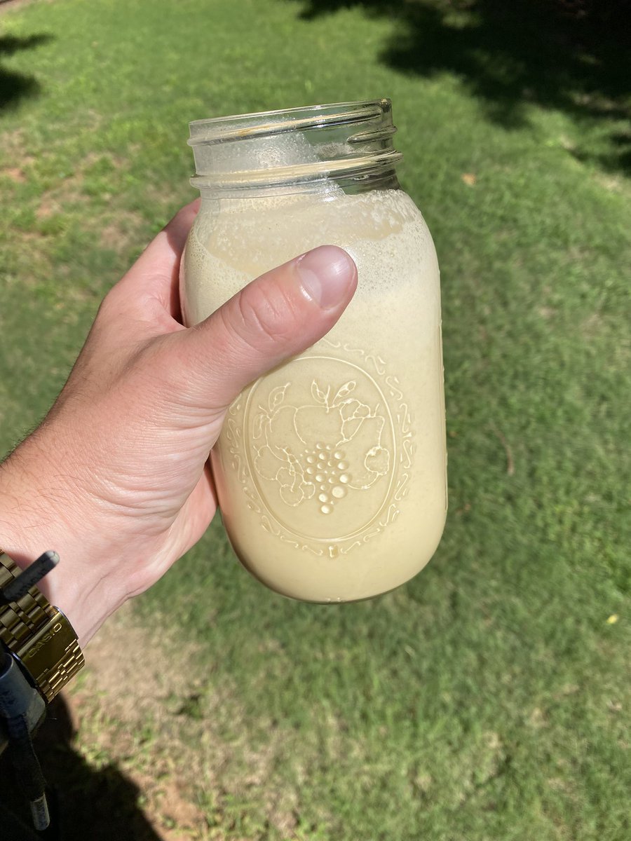orthodoxbitcoin's tweet image. Raw egg protein shake post leg day