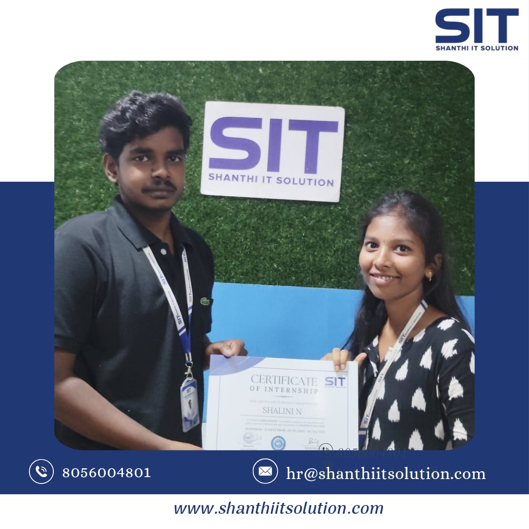 it_shanthi's tweet image. 🌟 Big congrats to our amazing intern for successfully completing their journey with us @it_shanthi! 🎉
.
Your hard work &amp;amp; dedication made a real impact. 🚀Here’s to new beginnings &amp;amp; big dreams! 💼✨
.
#InternshipCompleted #SIT #ShanthiITSolution #SuccessStory