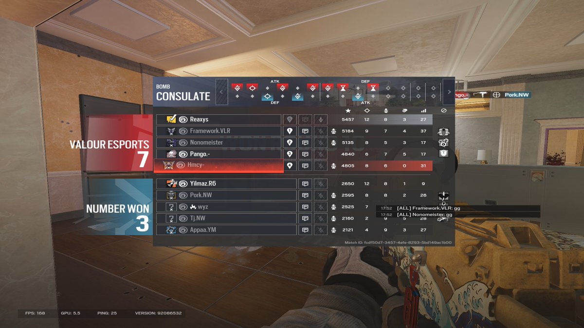 ReaxysR6s's tweet photo. WE ARE IN THE FINAL!!!!! ๐ฅ๐ฅ
Won both Games today
7x1 vs #MadeKings
2x0 vs #NumberWon
(7x3 & 7x3)
GGWP
Grand Final
๐
19.07 (tomorrow)
โฐ15:30 CEST
๐บhttps://t.co/pGXI4AP1rF
cya there
---
@ReaxysR6s
@Pangoro_r6
@Framework_1
@Hmcy_
@Nono_R6 https://t.co/ilK0ulGo8m