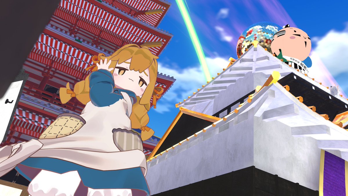 mocahan_pp's tweet image. 里の民Vketツアー楽しかったです！
久しぶりにVRC入ったら酔った…！