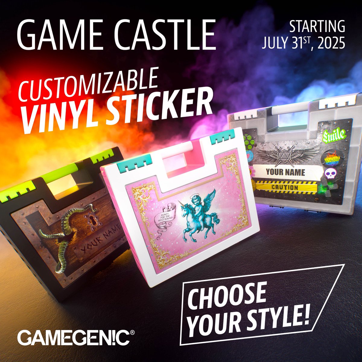Gamegenic_'s tweet image. 🏰GAME CASTLE – STICKER✨
Soon, you’ll find the sticker page on our website!😍
All stickers are print-on-demand and will be shipped from the U.S.
ℹ️1 Sticker: 7.99 $
ℹ️2 Stickers: 12.99 $
ℹ️Starting: 31 July 2025
Prices exclude shipping and applicable taxes.