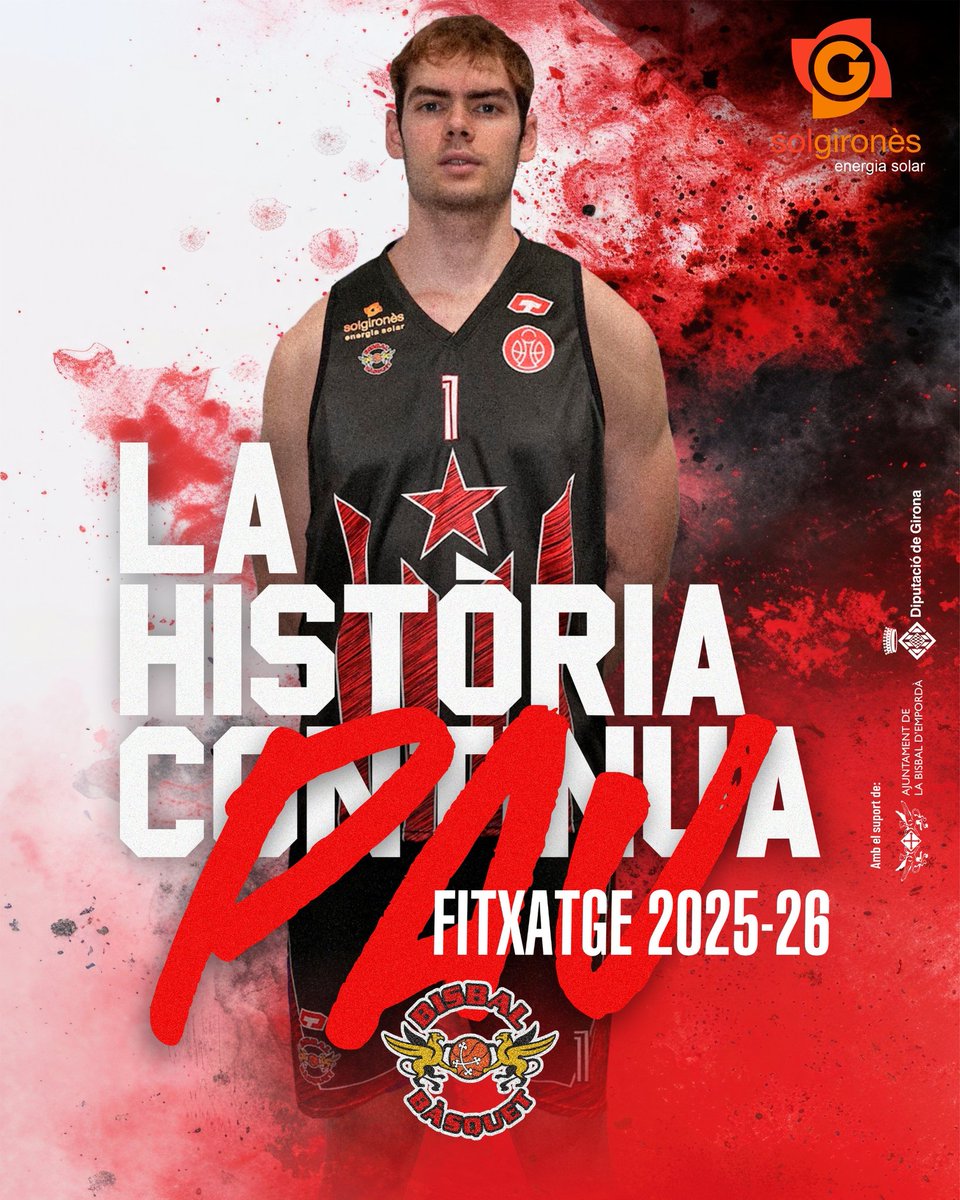 📢 OFICIAL 📢
✍️📝 Fitxatge
📅 25-26

L'empordanès Pau Sala <a href="/PauSala14/">PauSala</a> (1,91m - 2004)  és el nou fitxatge del Sol Gironès <a href="/bisbalbasquet/">Bisbal Bàsquet //*//</a> per la #2aFEB 2025-26

En Pau que va començar a <a href="/BasquetVilafant/">Bàsquet Vilafant</a> i es va formar al planter de @basquetgirona prové de <a href="/oviedocb/">Alimerka Oviedo Baloncesto</a> tot i que va