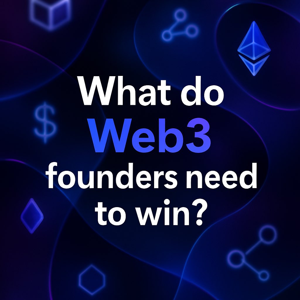 AccelerateWeb3's tweet image. As a web3 founder, what do you need to win?
Let us know and Accelerate will find it for you.