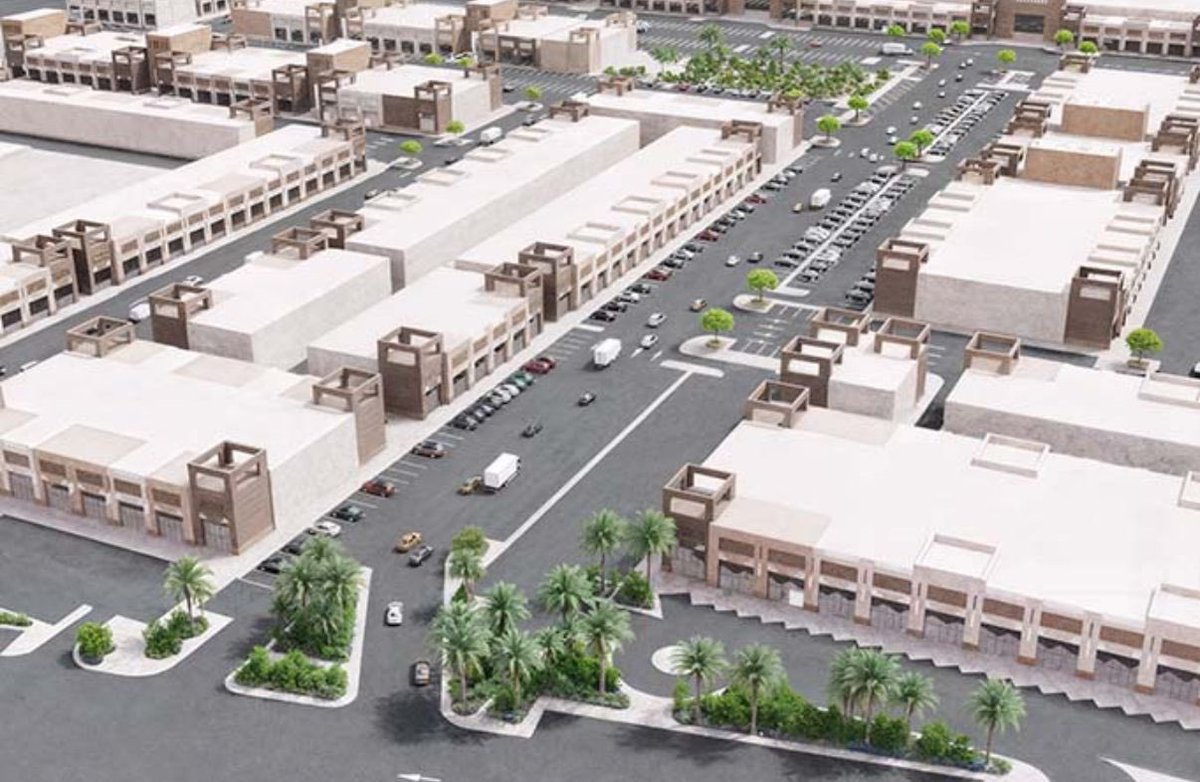 MED_Projects's tweet image. قريبًا انطلاق أعمال مشروع تجاري إداري ترفيهي جديد في #المدينة_المنورة، يقع في حي الشرق، على مساحة تفوق 50,000 متر مربع، ويطل على طريق الملك خالد، يضم معارض تجارية متنوعة، هايبر ماركت، ساحات خارجية، مساحات مكتبية وإدارية، مطاعم ومقاهي موزعة حول الساحة المركزية