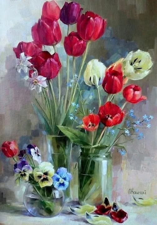RazaneRayan1412's tweet image. "In spite of everything, I still believe that love, peace, gentleness, and kindness are the force above all power."
~Albert Schweitzer.
🎨 by Lyudimila Koshai.