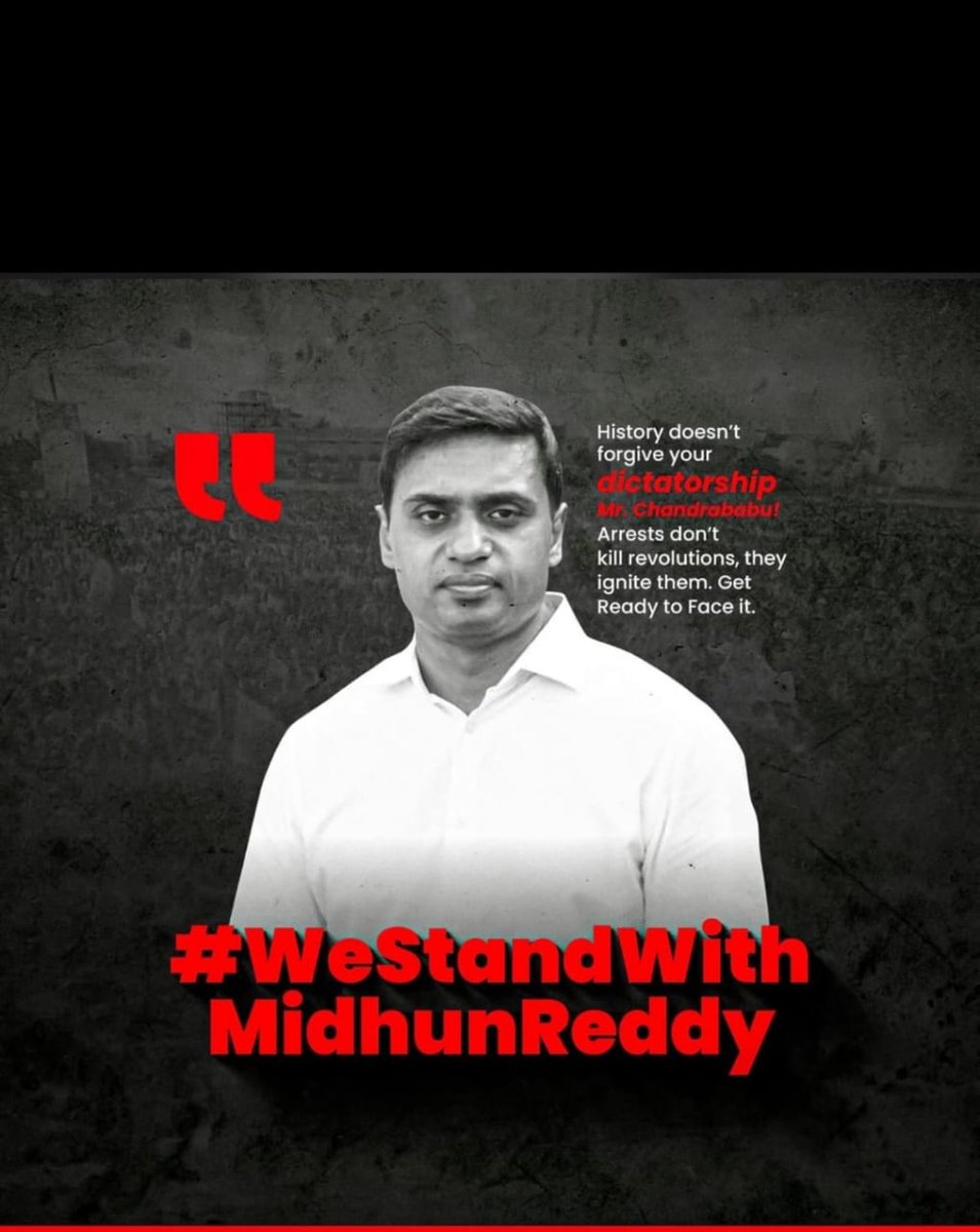 Krishnudu✨ (@iamkrishnudu) on Twitter photo #westandwithmidhuneddy
Young and dynamic leader who is always for the people. Did his excellent work as a Parlamenterian. He is always one call away for any work and accessible. We all stand with <a href="/MithunReddyYSRC/">Mithunreddy</a> garu. It's time to raise as storm and save democracy.
<a href="/YSRCParty/">YSR Congress Party</a> #westandwithmidhuneddy
Young and dynamic leader who is always for the people. Did his excellent work as a Parlamenterian. He is always one call away for any work and accessible. We all stand with <a href="/MithunReddyYSRC/">Mithunreddy</a> garu. It's time to raise as storm and save democracy.
<a href="/YSRCParty/">YSR Congress Party</a>