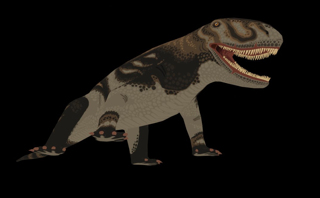 SWI_Off's tweet image. Concept art for the Ophiacodon with his 3D model and texture for Prehistoric Haven 🔜