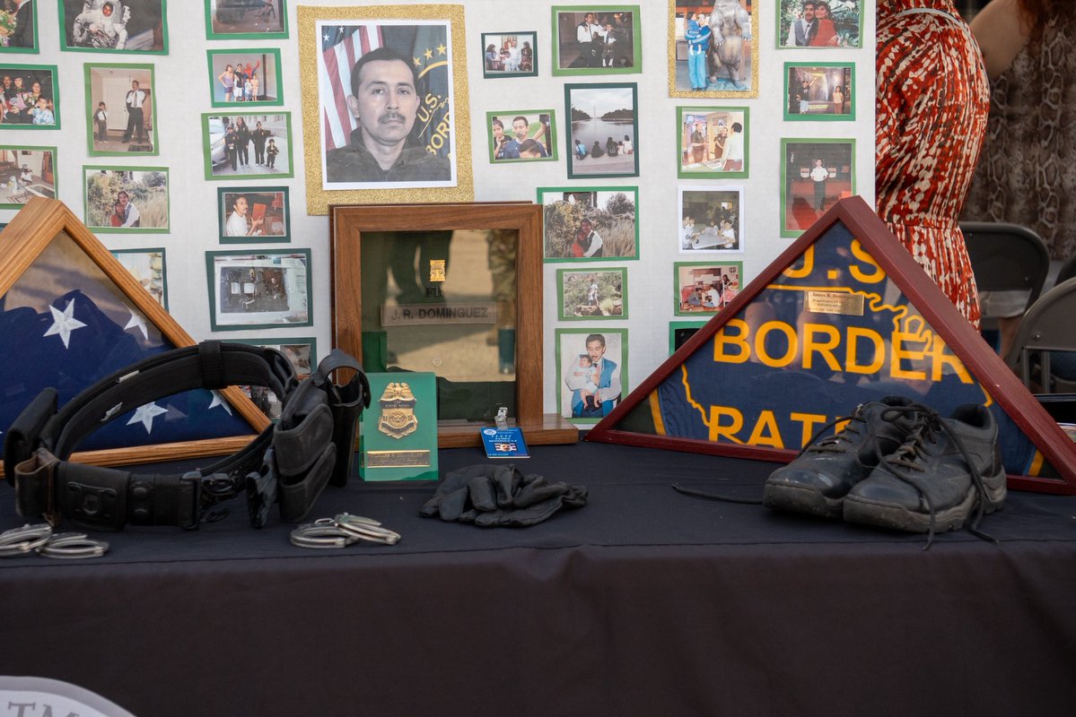 RepTonyGonzales's tweet image. Last year, my bill to rename the Uvalde Border Patrol Checkpoint after Agent James Dominguez was signed into law. Agent Dominguez tragically passed away in the line of duty in 2012.
Grateful to commemorate the renaming of the Uvalde Border Patrol Checkpoint in his honor this…