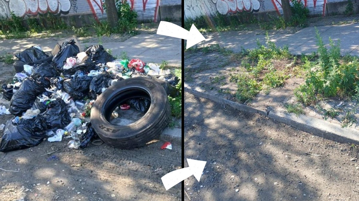 NYCSanitation's tweet image. “Tired” of the mess? Yeah, us too!
Thankfully, #NewYorksStrongest are on the case, working each day to keep NYC clean, safe and healthy.
Don't mess with New York. Don't trash our city.