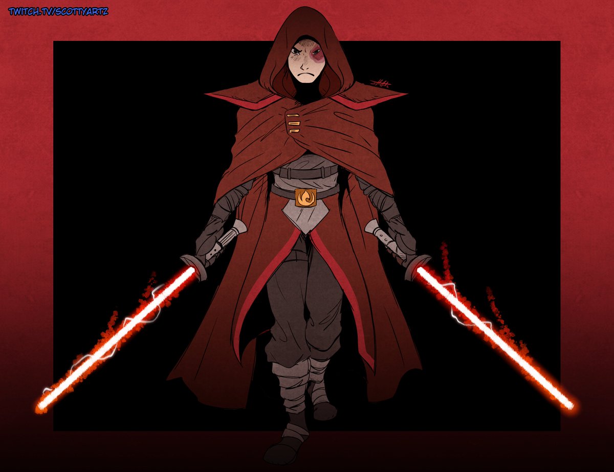 ScottyArtz's tweet image. Stream commission 4/3/24. Sith Zuko request for Wulfgar!