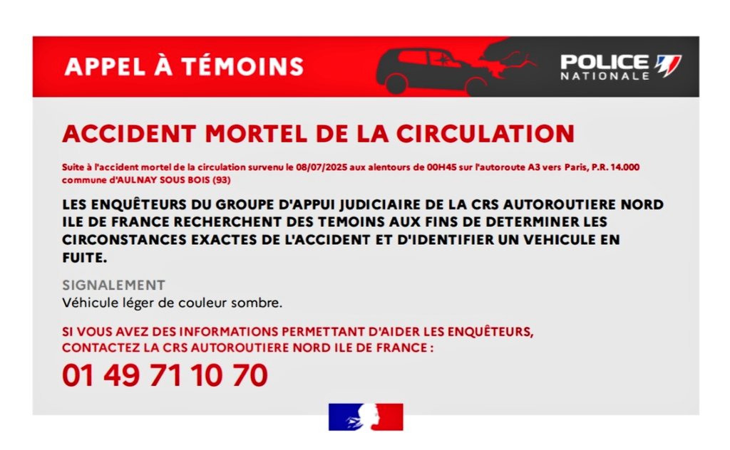 PoliceNat95's tweet image. [#AppelÀTémoins] 
Merci pour vos #RT