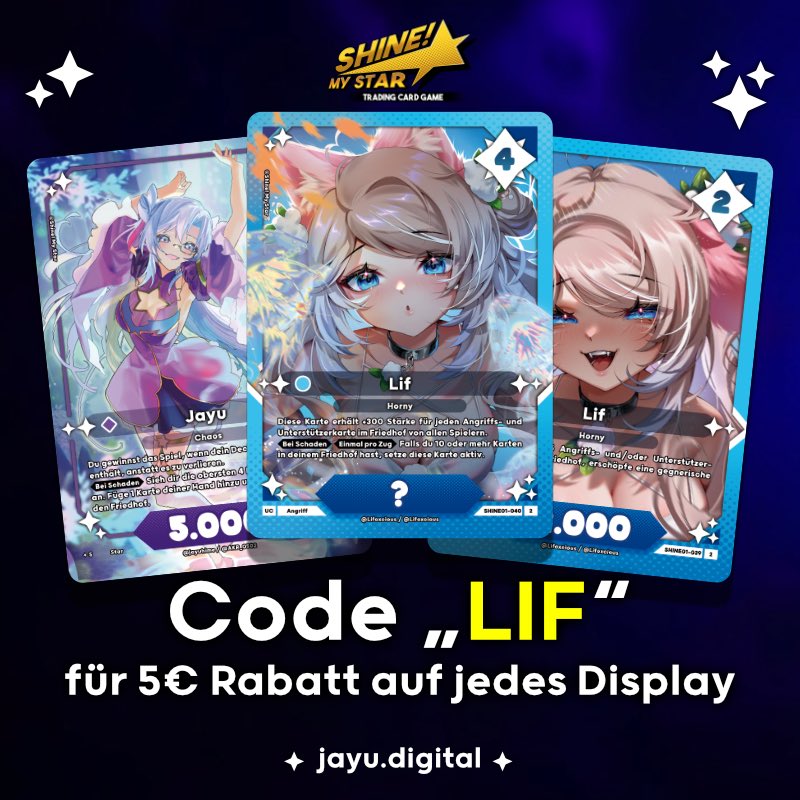 Lifoxcious's tweet image. Sie sind wieder zurück und diesmal begrüßen euch sogar viele neue Motive!
Heute um 20 Uhr ist das 1.5 Kartenset als VORBESTELLUNG verfügbar 🤍🌿
Und nicht vergessen, mit dem Code "LIF" könnt ihr 5€ sparen und diesen Wolkenfuchs strahlen lassen! 🌟