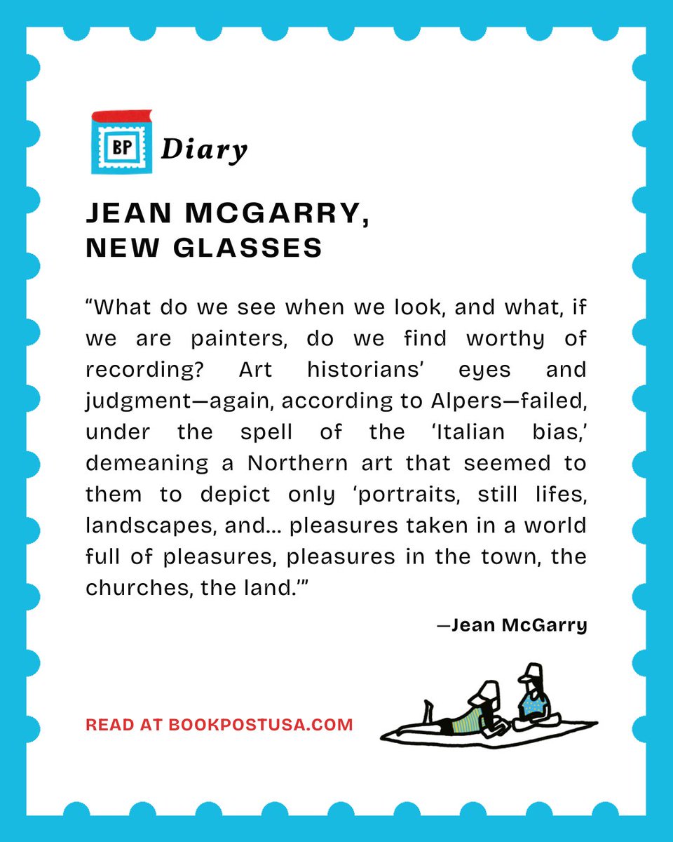 BookPostUSA's tweet image. New on Book Post–Jean McGarry reflects on visual perception and art historian Svetlana Alpers 🎨
Read here→
books.substack.com/p/diary-jean-m…