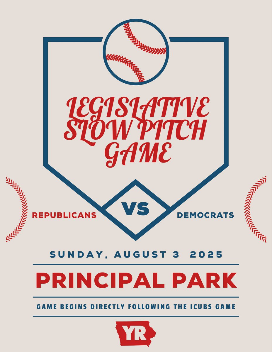 YoungIowaGOP's tweet image. Don’t miss out on this year’s Legislative Slow Pitch Game in Des Moines!
Join @CentralIowaYR for a fun afternoon, supporting our Republicans in the State House & Senate! Game begins directly following the ICubs game.
Ticket details here: linkedin.com/posts/greater-…