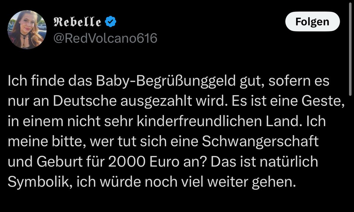 m_t_mask's tweet image. „Ich finde das Baby-Begrüßungsgeld gut, 𝖘𝖔𝖋𝖊𝖗𝖓 𝖊𝖘 𝖓𝖚𝖗 𝖆𝖓 𝕯𝖊𝖚𝖙𝖘𝖈𝖍𝖊 𝖆𝖚𝖘𝖌𝖊𝖟𝖆𝖍𝖑𝖙 𝖜𝖎𝖗𝖉.“