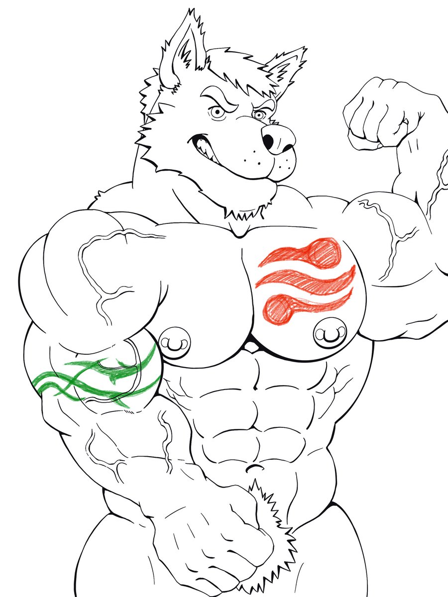 Wip. The OC of <a href="/ADAlasterFox/">Alaster Fox 🔜 MFF</a> is getting better. Only need to color him as #xxlwolfia style! #furryart #furryartist