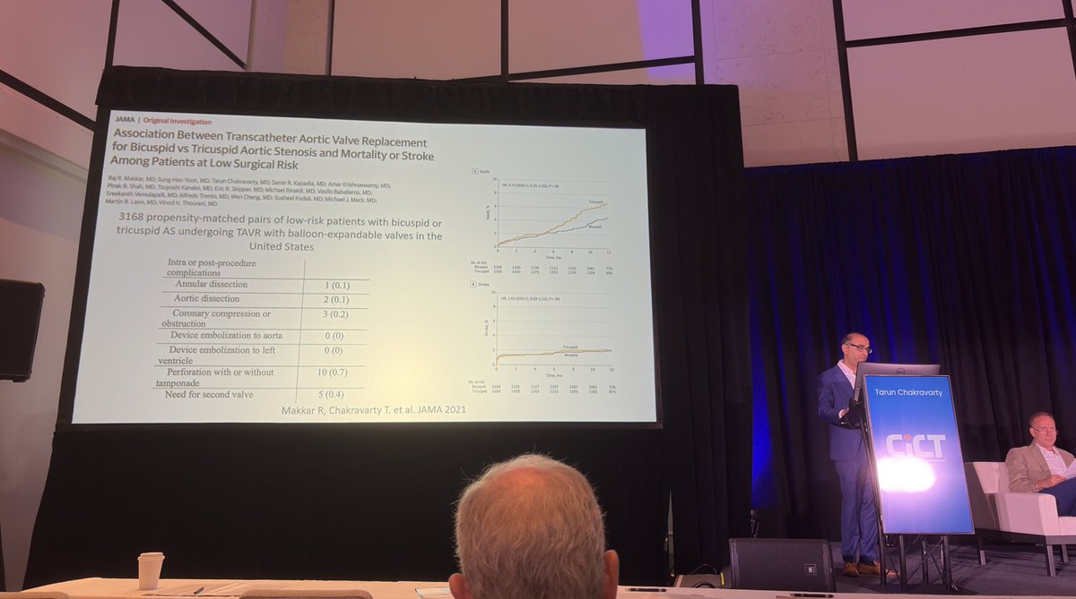 Learning TAVR vs SAVR options from our very own interventionalist, Dr. Tarun Chakravarty <a href="/SmidtHeart/">Smidt Heart Institute at Cedars-Sinai</a> , at #CICT <a href="/CictTherapy/">CICT-Controversies in Interventional CV Therapy</a>
