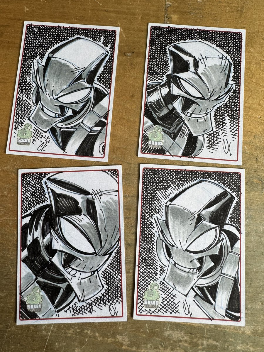 ChadTHX1138's tweet image. I’m drawing sketch cards for Black Phantom backers today.