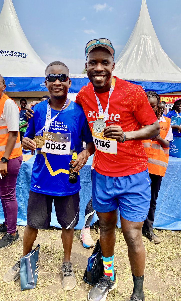 bushdaaga's tweet image. My first Full Marathon today in at the @FPcitymarathon. Fort Portal is a gem. 42km in 4 hours and 35 mins, the legs allowed.