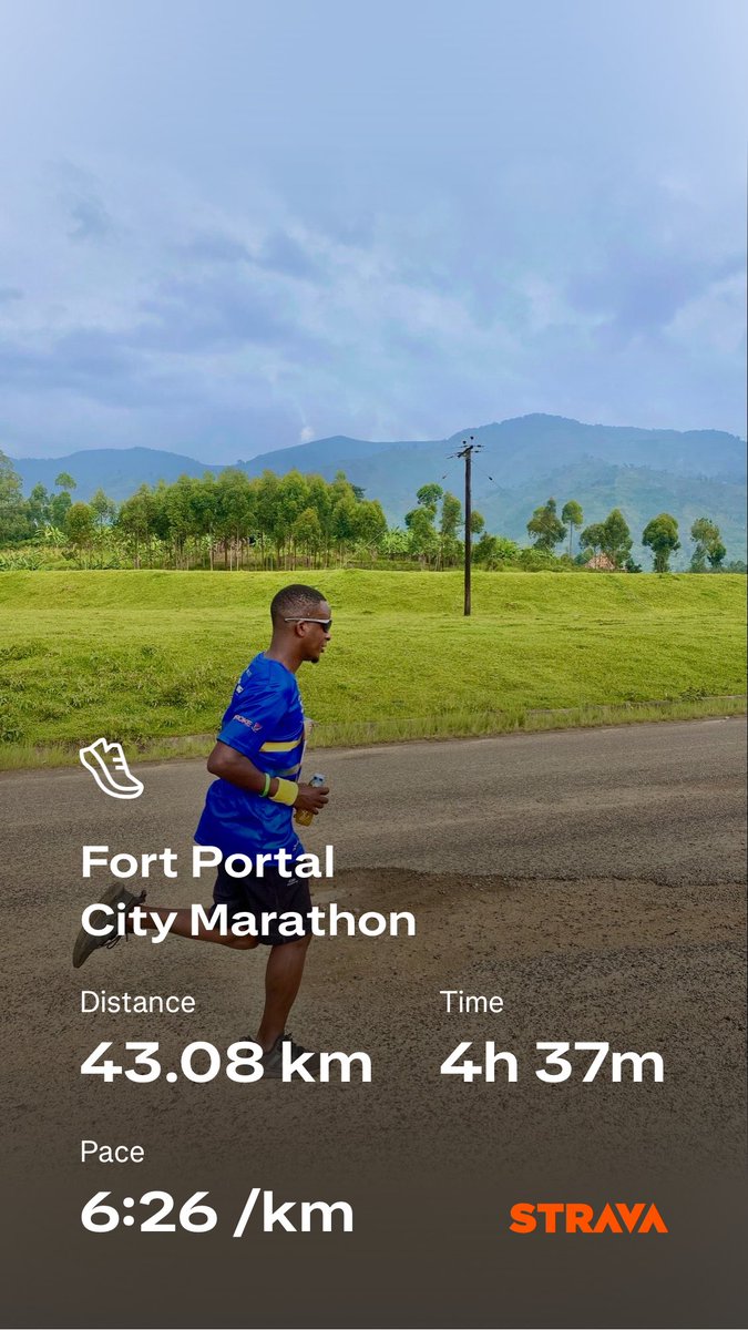 bushdaaga's tweet image. My first Full Marathon today in at the @FPcitymarathon. Fort Portal is a gem. 42km in 4 hours and 35 mins, the legs allowed.