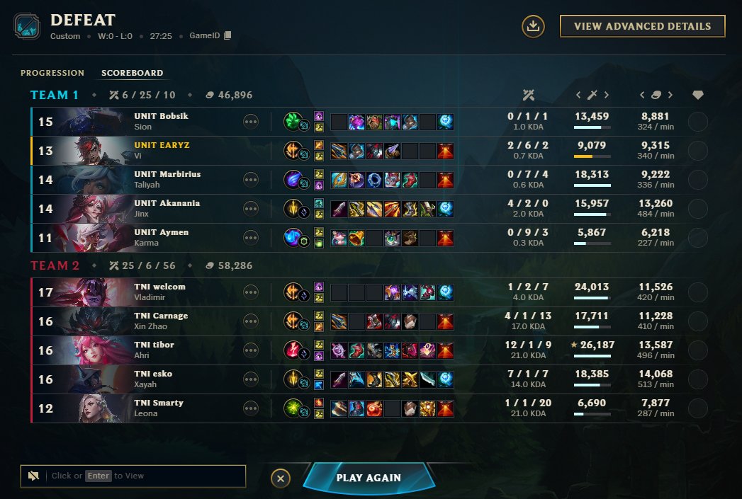 0-1 in HM

ggs <a href="/taniesportss/">Tan'i (単位) eSports</a>