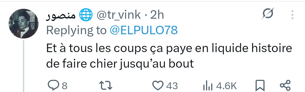 Les commentaires sur ce post...

Y’a beaucoup de gens sur cette app qui passent leur journée à chouiner sur les boomers au lieu de se remettre en question.

Ils blâment leurs aînés pour justifier leur vie de merde.

Si t’es pauvre, c’est pas la faute des boomers.

Il n'a jamais