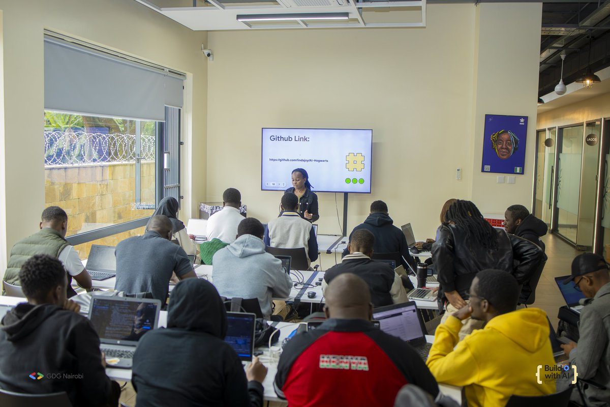 GDG_Nairobi's tweet image. Code Lab: Creating a lightweight RAG application with Gemini AI led by Joy Wawira a software engineer at Dlight. 

#BuildWithAI  #BuildWithAINairobi #GoogleIO #GDGNairobi