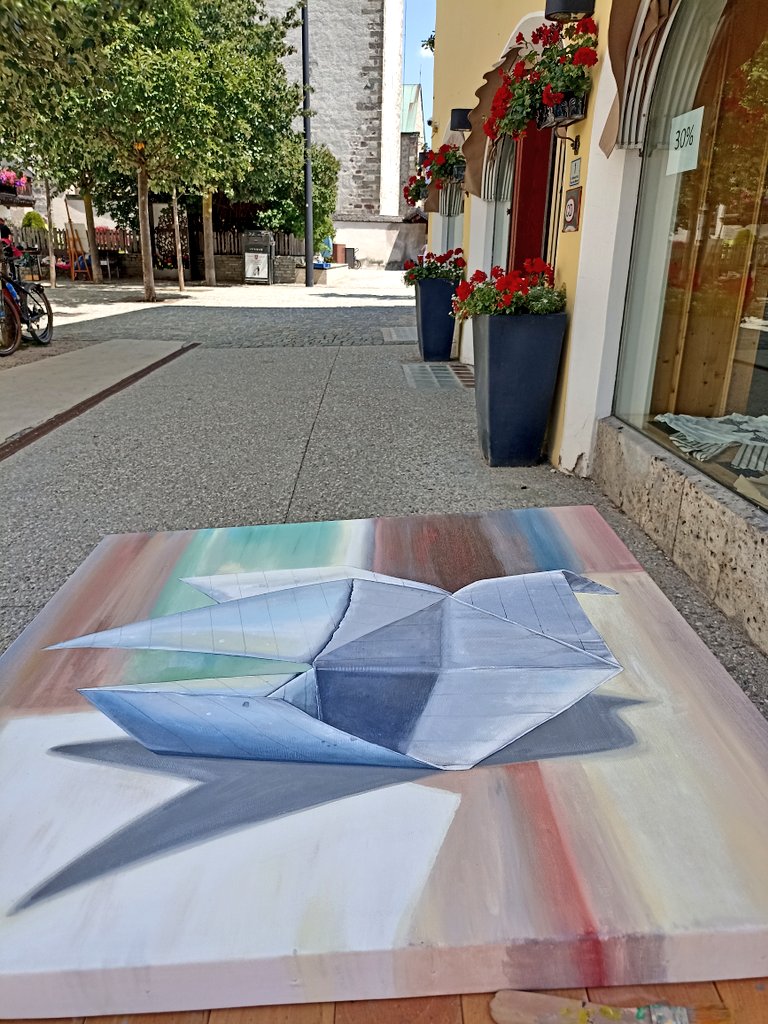 Silviadallava1's tweet image. Oggi dipingo a San Candido. 
Intorno a me le Dolomiti.
Tutto è pace.
🖌️