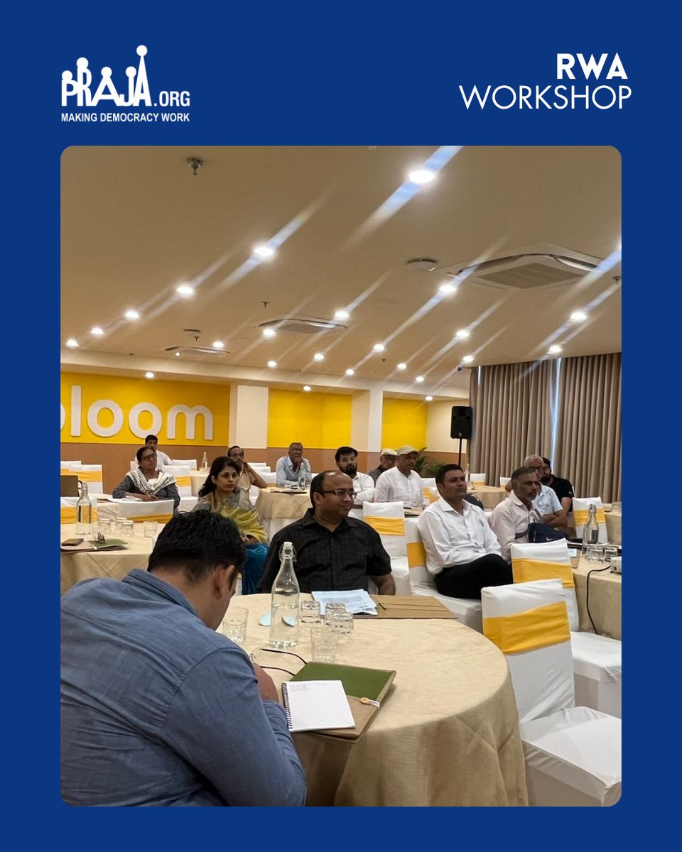 Prajafoundation's tweet image. At Praja Foundation, we recognise that tackling the climate crisis requires action at the very root, and that begins with our neighbourhoods. In collaboration with URJA and its President, Mr. Atul Goyal, we are bringing together (RWAs) from across Gurugram on a single platform.
