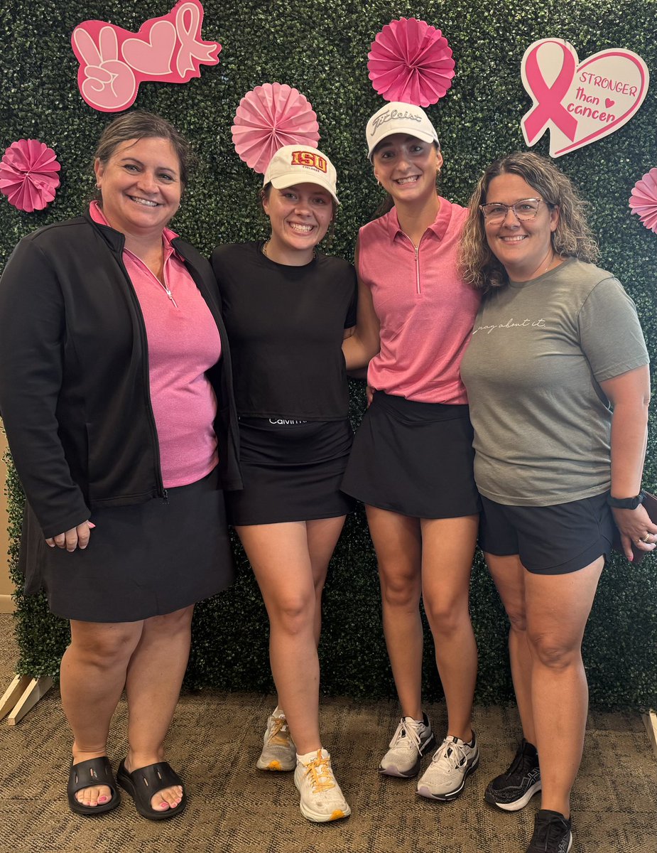 CoachKBoettcher's tweet image. Boettcher Girls take a turn on the course for a great cause BVRMC P.I.N.K (Providing Imaging Needs & Knowledge)! 💖⛳️