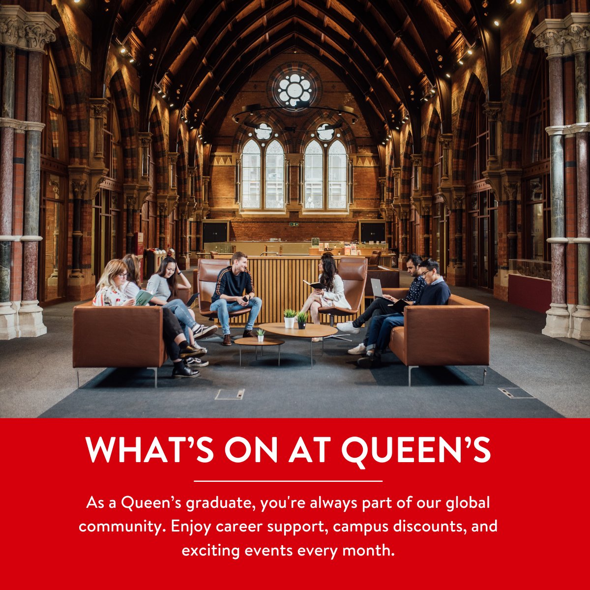 QUBAlumni's tweet image. As a graduate, you're always part of the Queen's global community and eligible for lots of discounts, mentoring opportunities and access to events 🌟
Click here to get an update on what's on at Queen's for you: ow.ly/Wx7Y50VSyCX
#LoveQUB #QueensAlumni #QueensCommunity