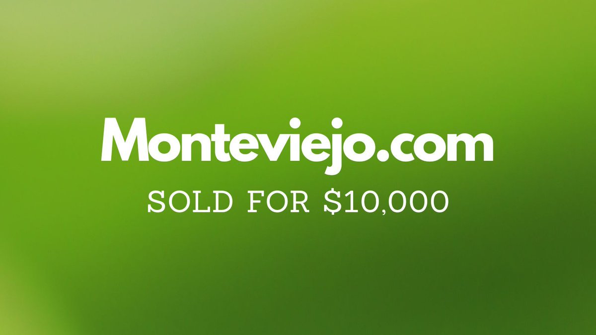 NameBio's tweet image. Yesterday saw $408k in domain name sales including:

$10,000 Monteviejo․com
$9,988 LuxCrypto․com
$8,000 CherishedLives․com
$6,914 Origins․ai
$4,749 Courage․now
$3,600 CactusFlats․com
$3,000 SureRide․com

Full list 👉 namebio.com/daily

#Domains