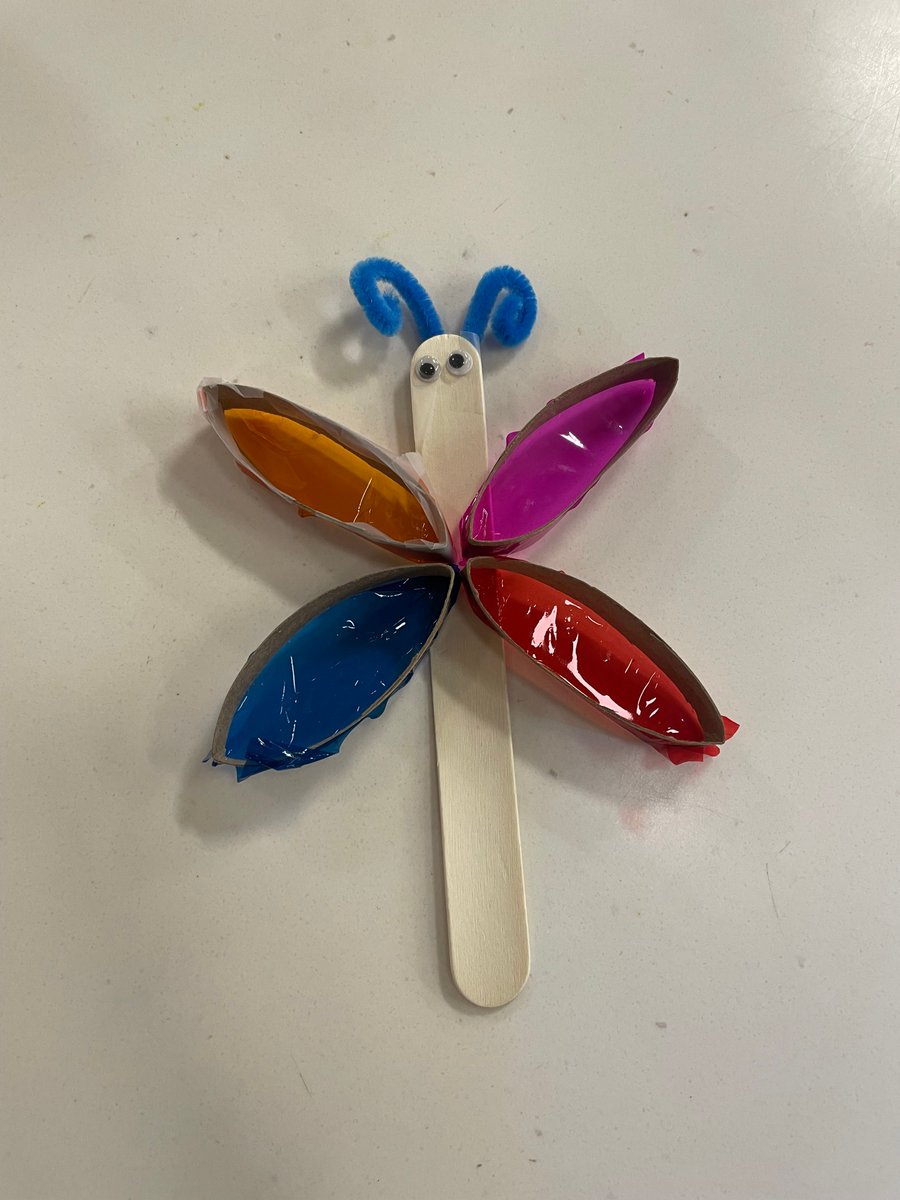 Flutter into Youth Services to create this cellophane butterfly. Craft available at 10am while supplies last.