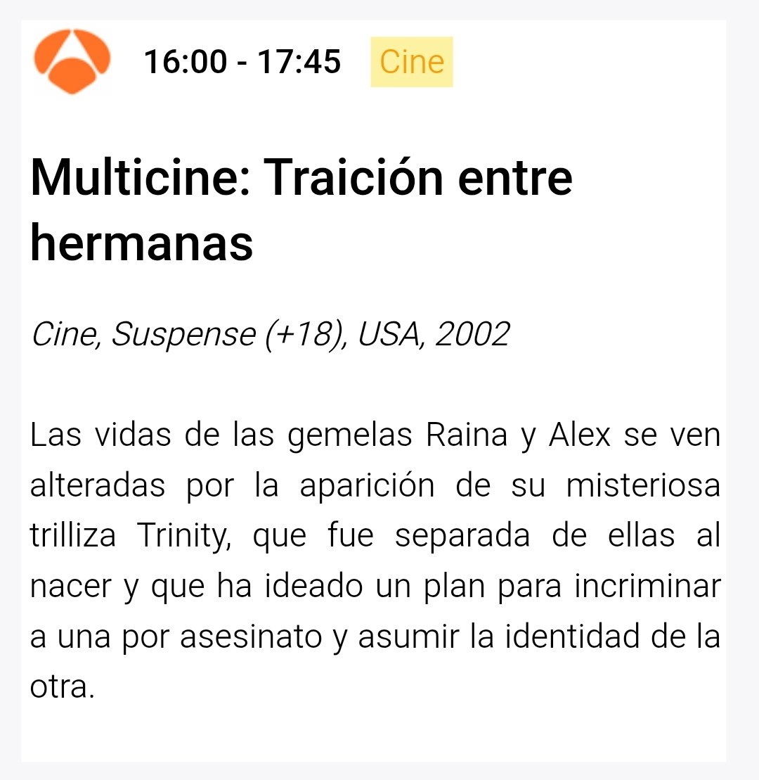 PeliDeTarde's tweet image. El subgénero de &quot;gemela asesina&quot; es uno de mis favoritos dentro de las pelis de sobremesa de psicópatas. Pero el subgénero &quot;trilliza asesina&quot; es el no va más