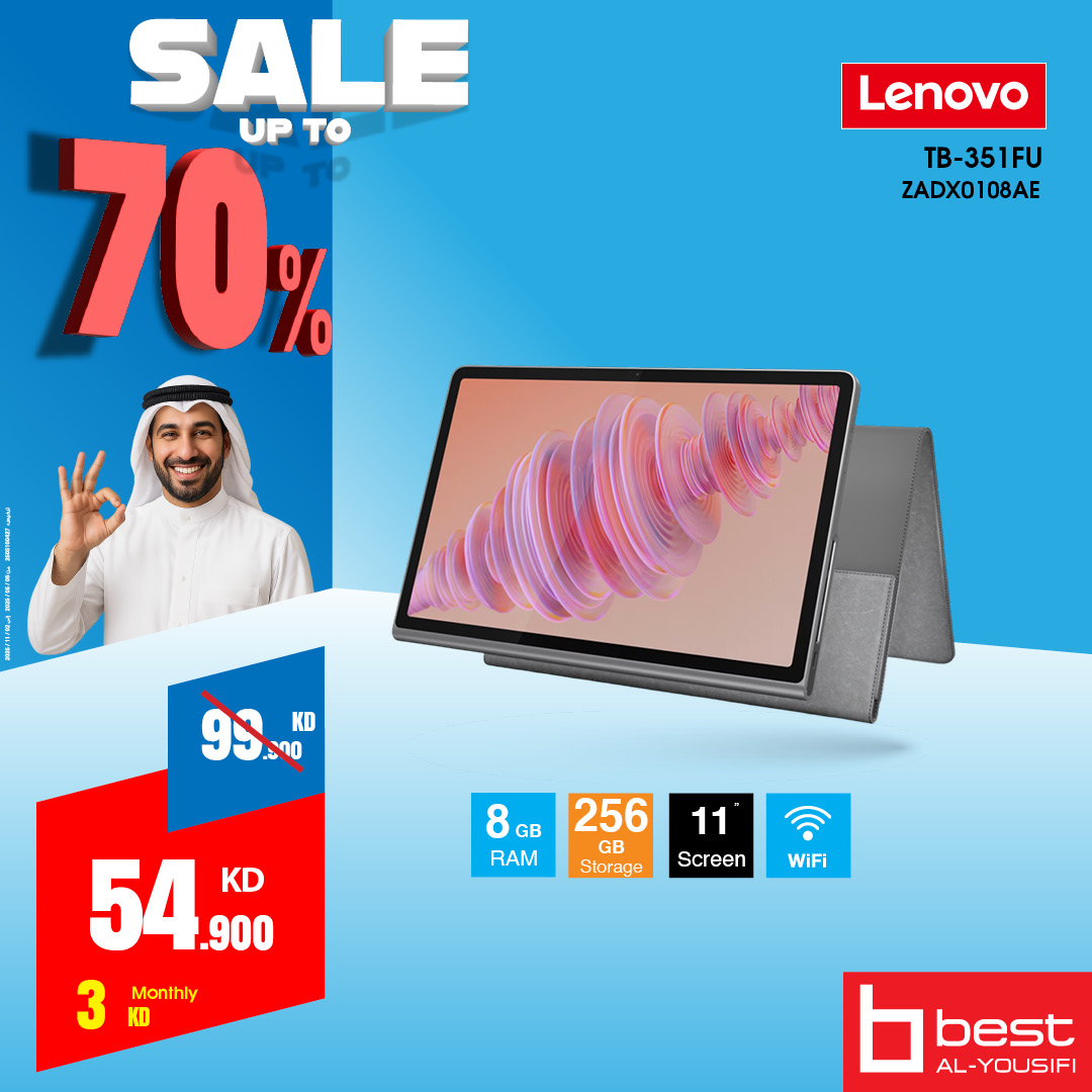 BestAlYousifi's tweet image. 📱 القوة والعملية مع أجهزة Lenovo اللوحية!
ابقَ متصلاً ومنتجًا أينما كنت مع أجهزة Lenovo اللوحية الأنيقة والموثوقة – مثالية للعمل، الدراسة، والترفيه. 💼🎮

متوفر أونلاين وفي المعارض

Order now: ow.ly/4Nh950WrrY1

#Bestalyousifi #LenovoTablets
