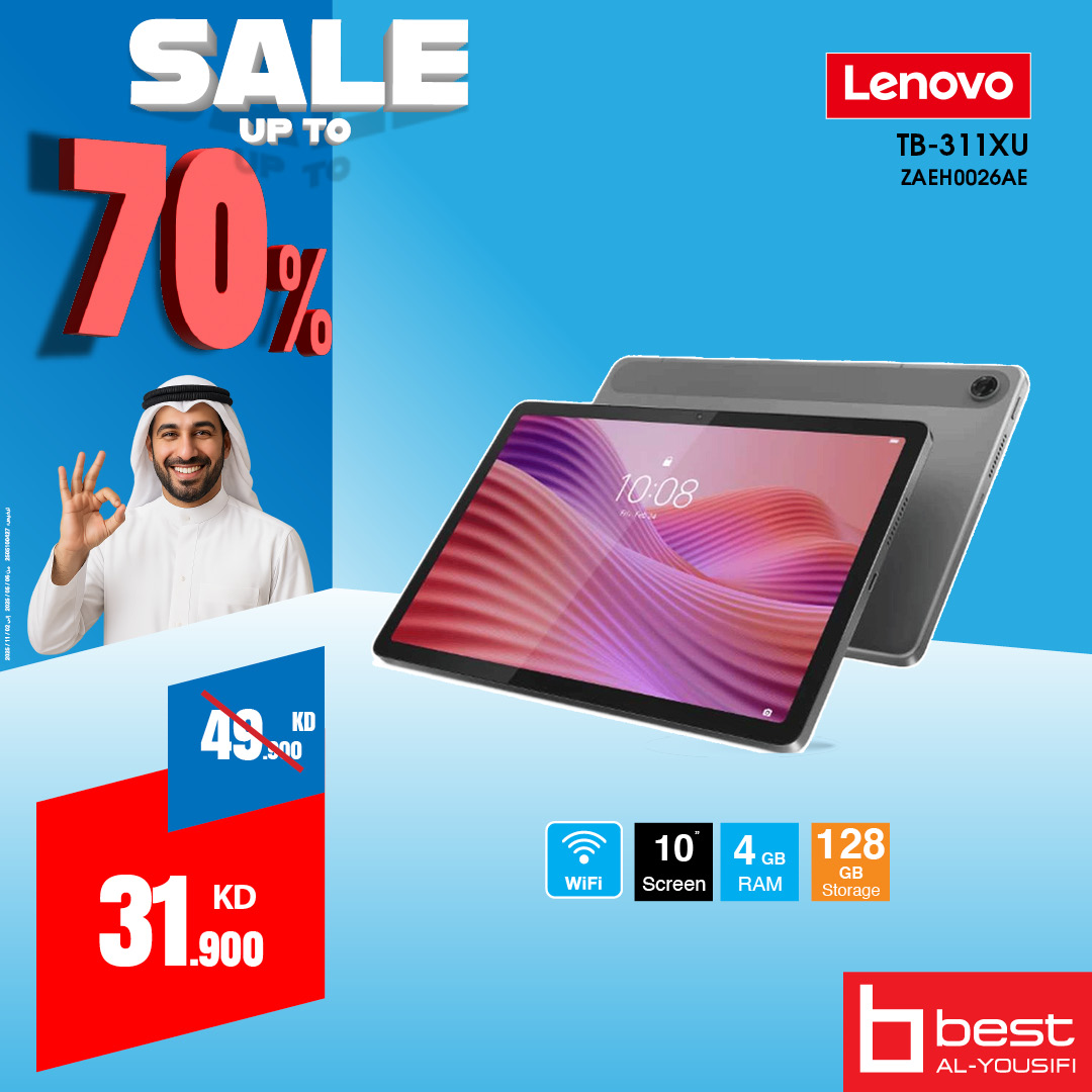BestAlYousifi's tweet image. 📱 القوة والعملية مع أجهزة Lenovo اللوحية!
ابقَ متصلاً ومنتجًا أينما كنت مع أجهزة Lenovo اللوحية الأنيقة والموثوقة – مثالية للعمل، الدراسة، والترفيه. 💼🎮

متوفر أونلاين وفي المعارض

Order now: ow.ly/4Nh950WrrY1

#Bestalyousifi #LenovoTablets