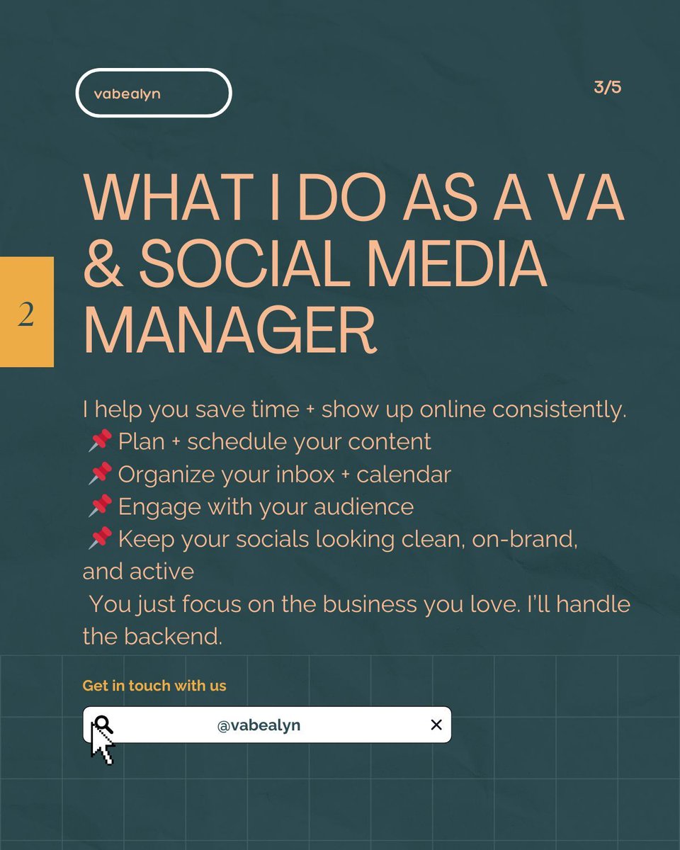 BealynVa's tweet photo. Feeling overwhelmed doing everything in your biz?
Let me help 👩💻
From content planning to logistics—I’ve got your back.
✨ VA | SMM | Logistics Support
DM me, let’s make your life easier 💛
#VirtualAssistant #SMM #SmallBizSupport https://t.co/mRPenvJ4ly