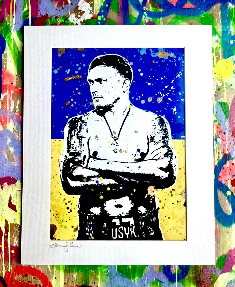 SloanArt_'s tweet image. Today July 19 on @daznboxing will @usykaa beat @dynamite_daniel_dubois for Undisputed heavyweight championship @wembleystadium ???? @official.sloan.art original Usyk artwork painted May 2024 💙💛
@franksnobleart your man 🤝
