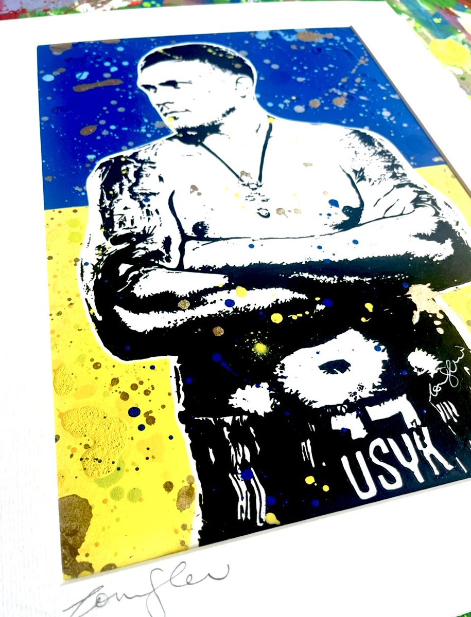 SloanArt_'s tweet image. Today July 19 on @daznboxing will @usykaa beat @dynamite_daniel_dubois for Undisputed heavyweight championship @wembleystadium ???? @official.sloan.art original Usyk artwork painted May 2024 💙💛
@franksnobleart your man 🤝