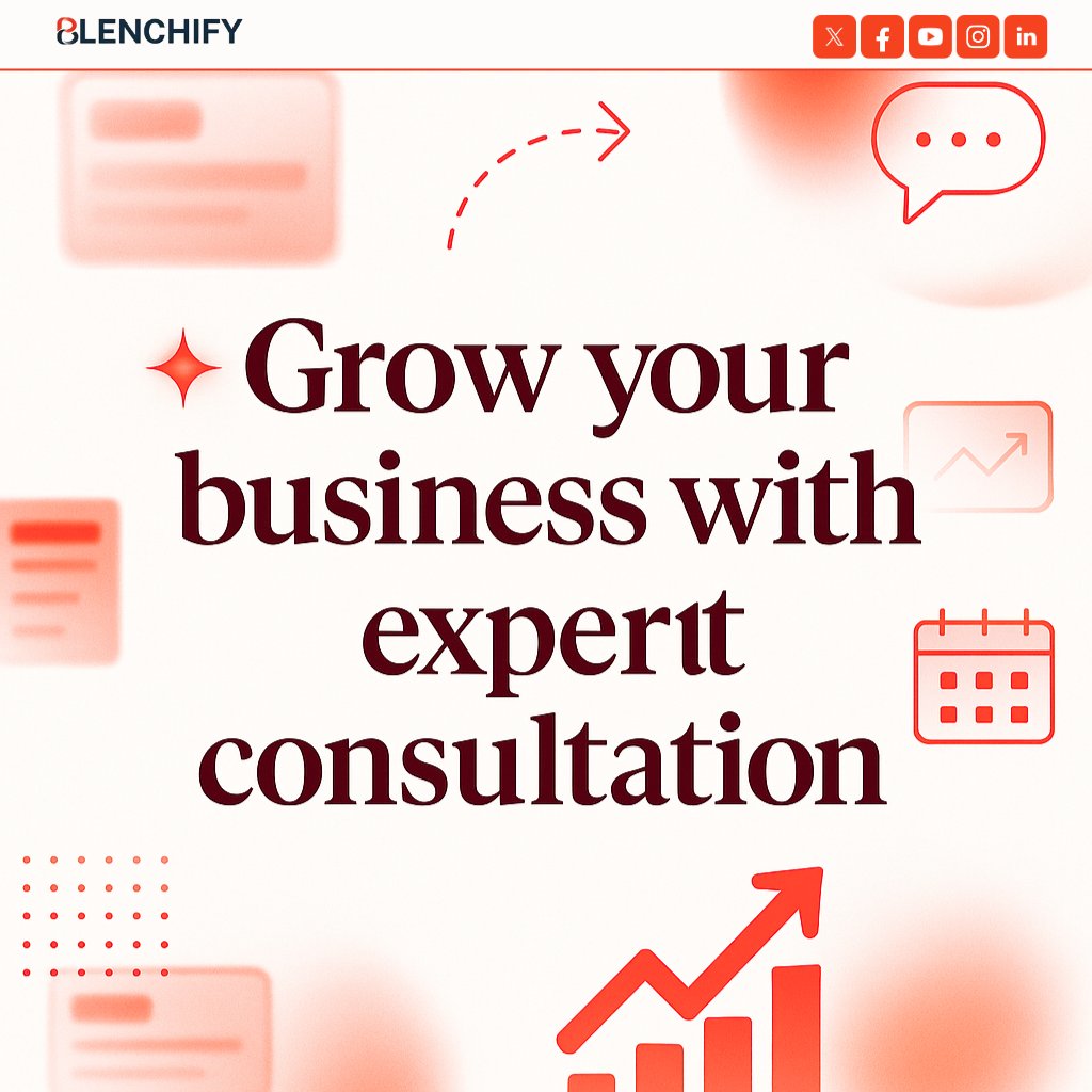 blenchify's tweet image. Want to grow your business?
Get expert advice &amp;amp; tailored strategies with Blenchify’s Business Consultation.

#BusinessConsultation #GrowthStrategy #BusinessConsultation #BusinessGrowth #Blenchify #Entrepreneurship #BusinessTips #ConsultingServices #StrategyPlanning #SmallBusiness