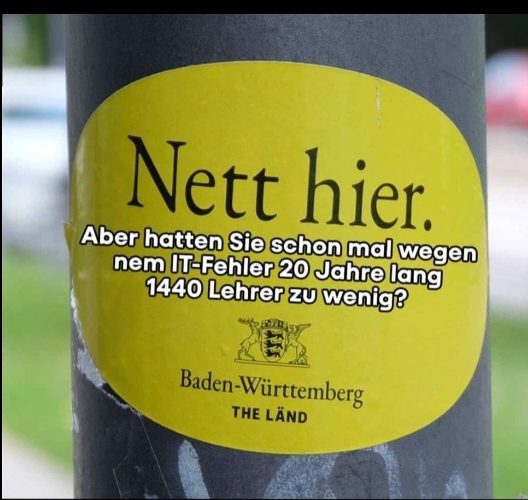 Könnte auch auf Bayern zutreffen