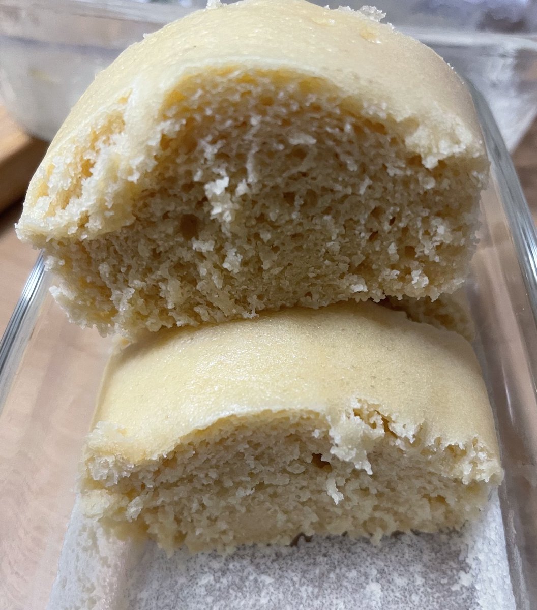 d_notedaily's tweet image. この前に買ったせいろ蒸し器✨
蒸しパン作ってみた︎👍🏻 ̖́-🍞
たまごの素朴味·͜·ᰔᩚ
ほんのり甘くて良きでした✧︎*。
砂糖けっこう入れたつもりだったけど、意外とマイルド( *´꒳`* )
次に蒸すのはガッツリ系の料理にしよう🤭