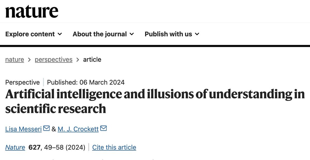 slavov_n's tweet image. AI tools can be very useful for science.
Their indiscriminate, haphazard applications also risks producing more but understanding less.